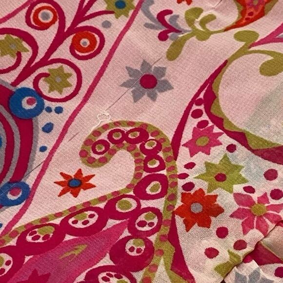 Liberty Of London Smocked Maxi Colorful Floral Maxi Dress Sz Medium Empire Waist - Picture 7 of 7